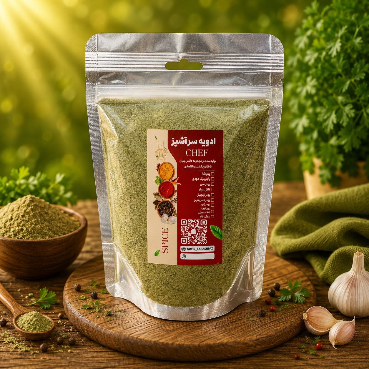 ادویه لبنیات وگان